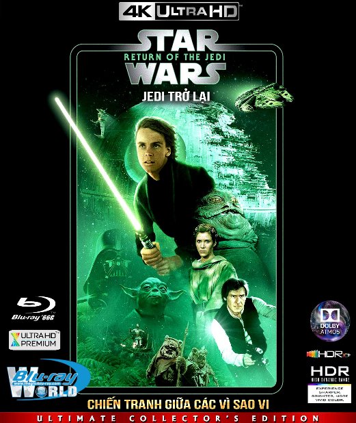 4KUHD-565. Star Wars VI - Return of the Jedi - Chiến Tranh Giữa Các Vì Sao 6 : Sự Trở Lại Của Jedi 4K-66G (TRUE- HD 7.1 DOLBY ATMOS - HDR 10+)